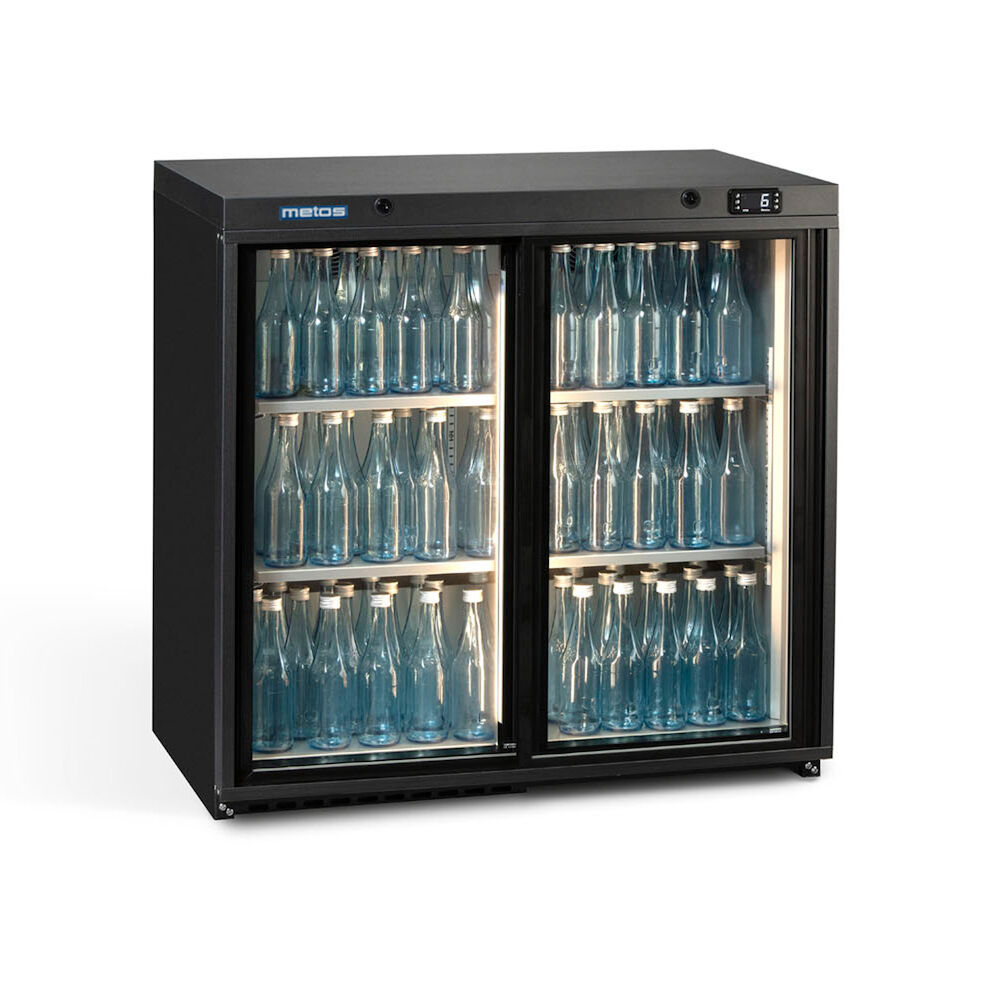 Glass door cooler Metos Maxiglass MG3/250SD with sliding doors