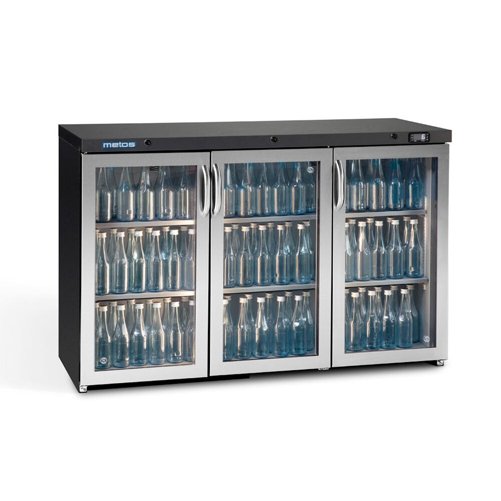 Glass door cooler Metos Maxiglass LG3/315GCS with three doors