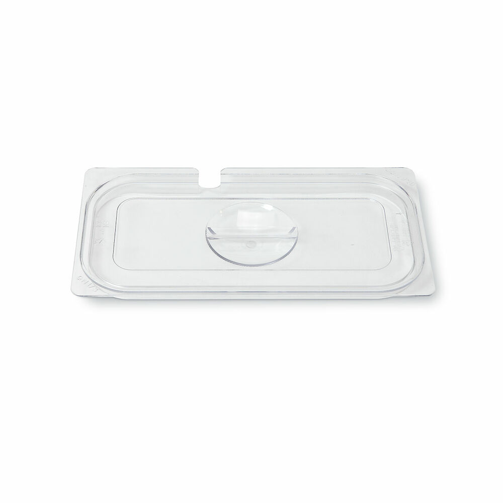 GN lid Metos 1/3, with ladle cutout, plastic, transparent