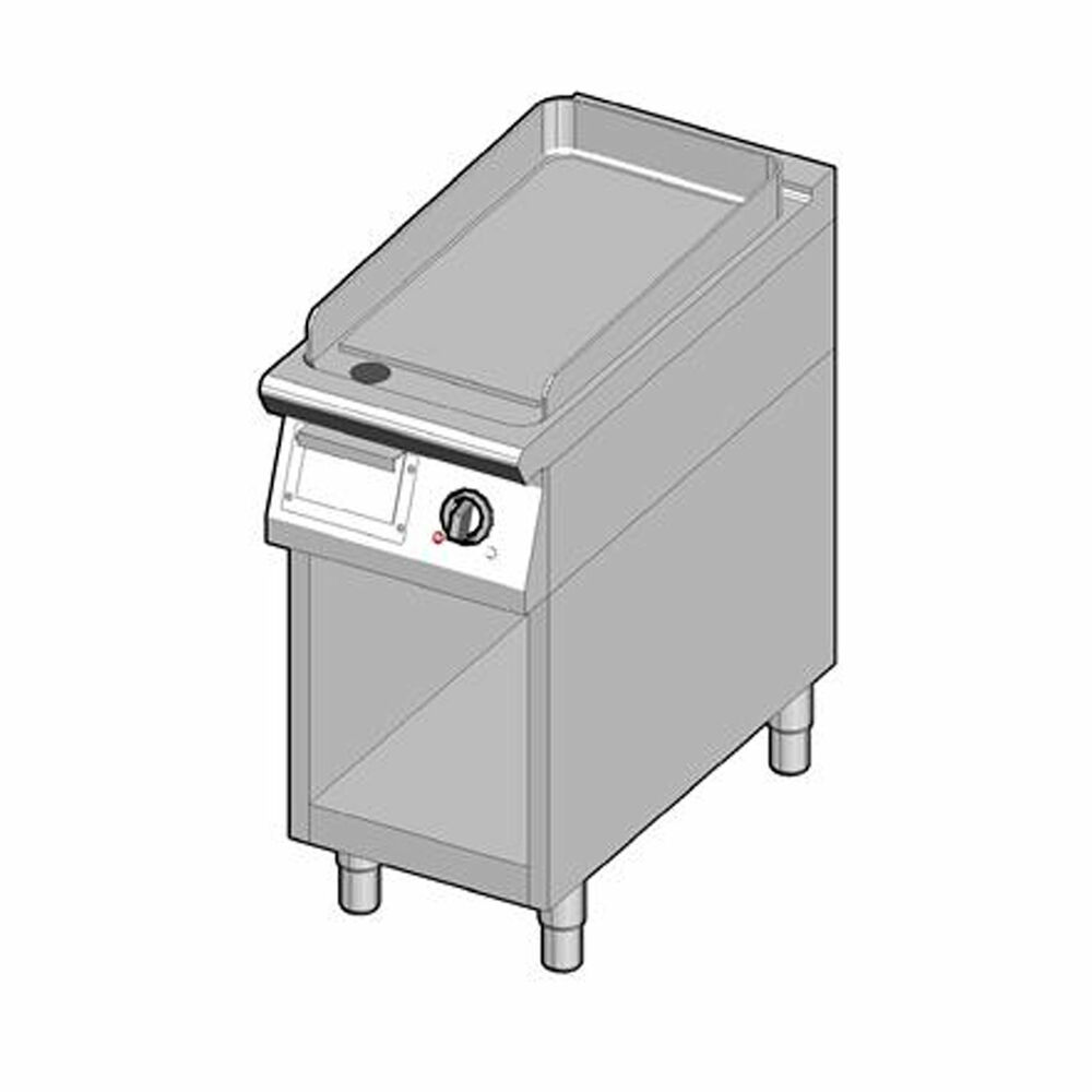 Gas griddle smooth steel Metos 8GBPUBO/40-L