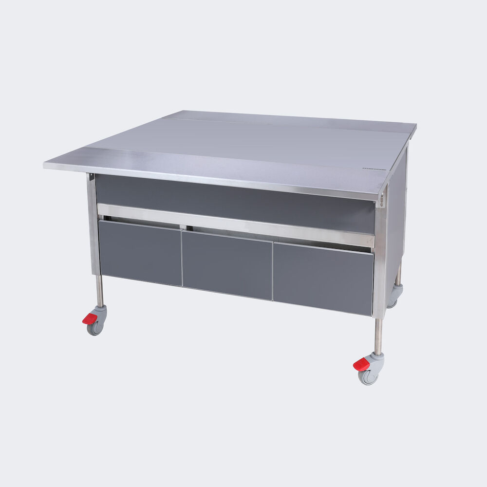 Neutral serving trolley Luna 1200x650x900