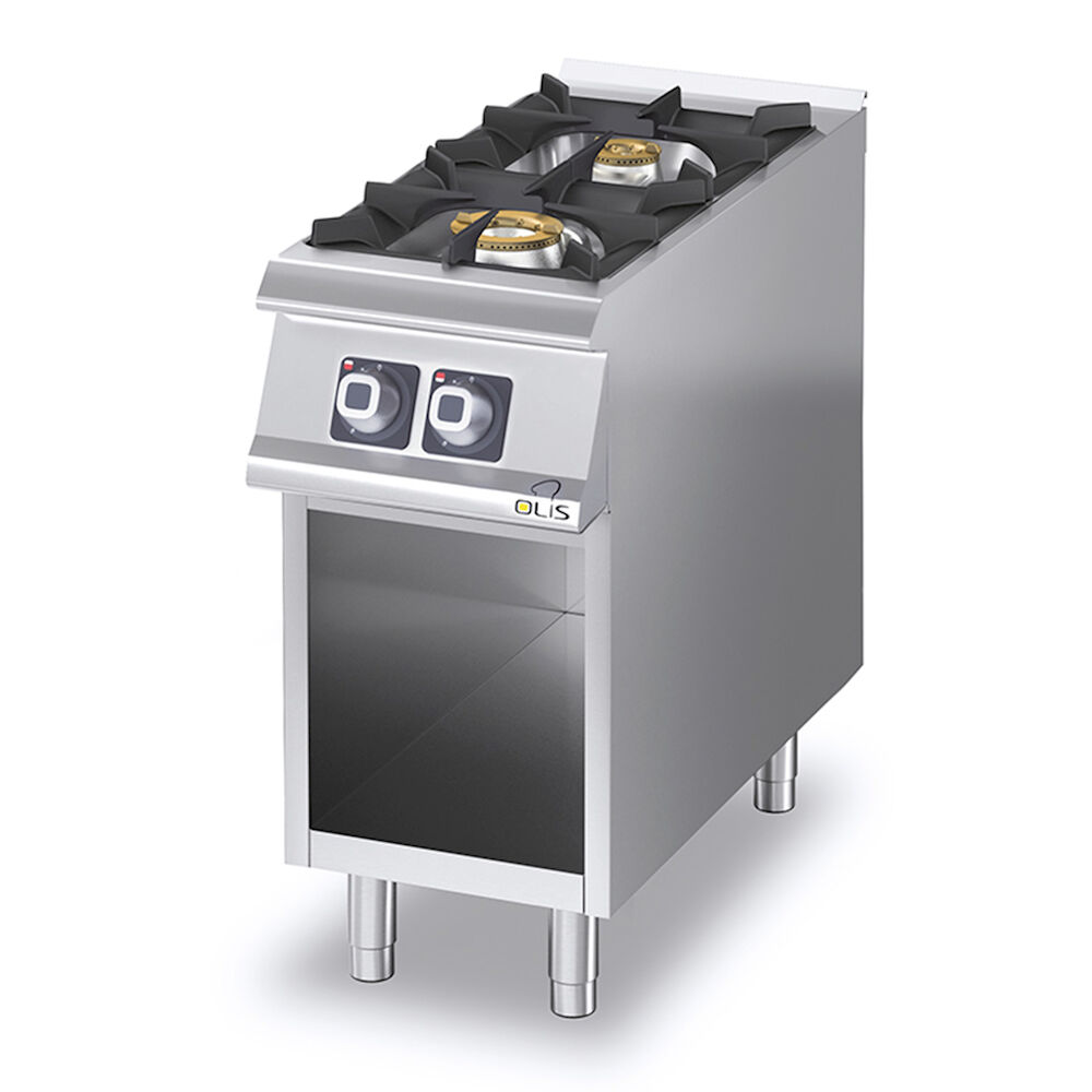 Gas range Metos Diamante  D72/10CG with open cupboard