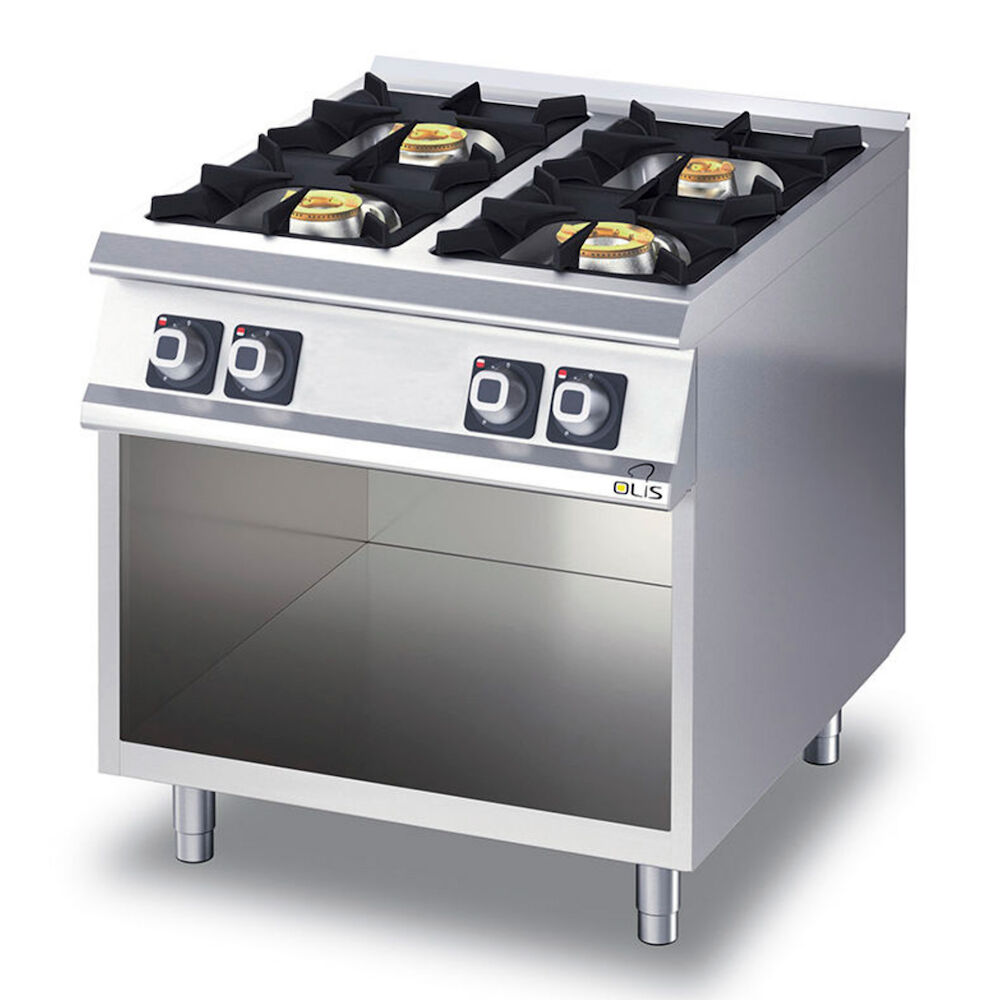 Gas range Metos Diamante D74/10CG with open cupboard