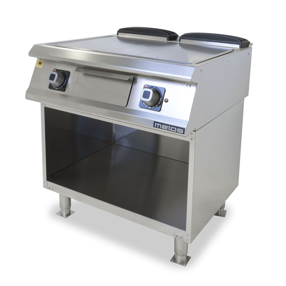 Griddle smooth Metos Diamante D74/10SFTEA with open cupboard 400/3PE/50Marine
