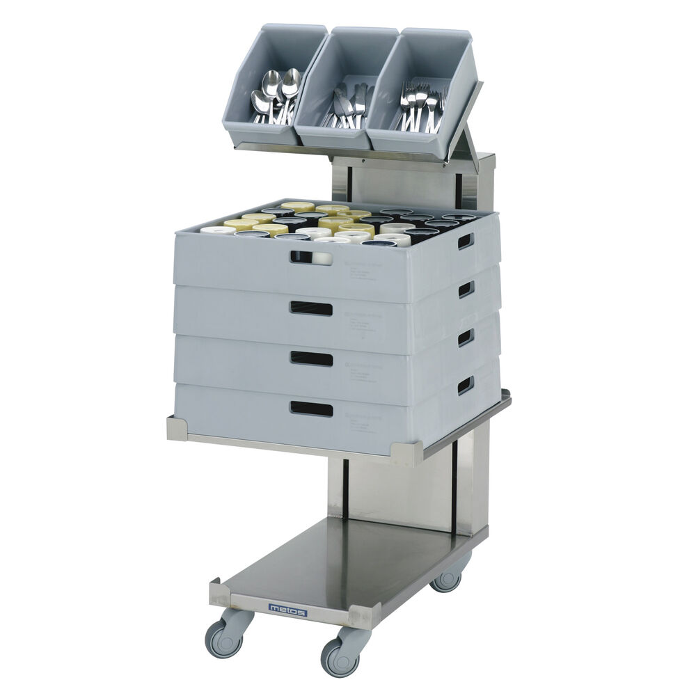 Metos Basket dispenser trolley RDT + shelf